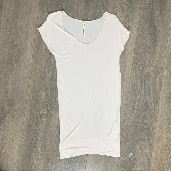 Y2k 2000s Aritzia Community T-shirt Dress short sleeves Pale Pink Size XS - Picture 5 of 11